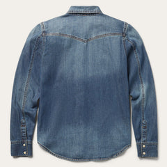 Distressed Denim Shirt Blue | Stetson Women