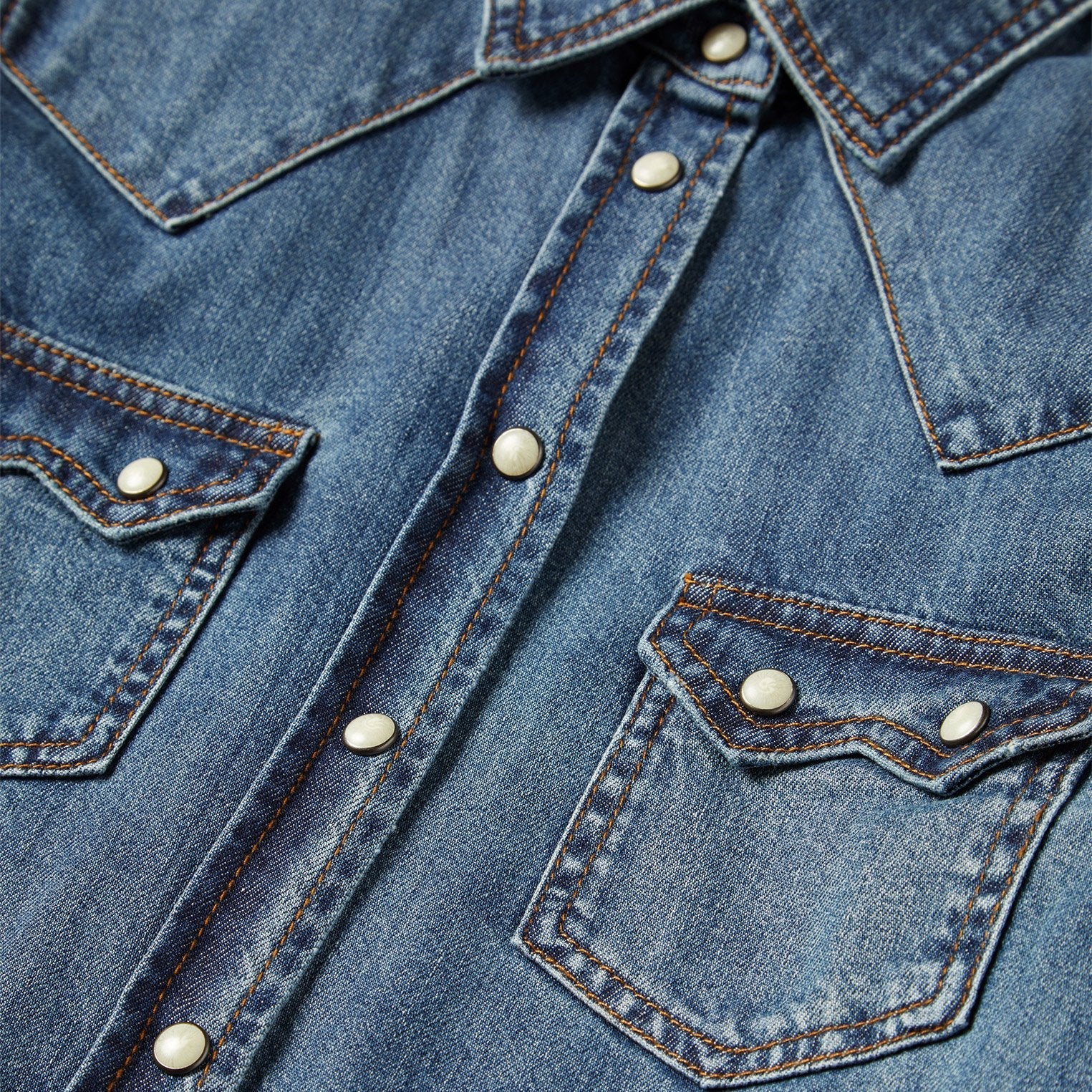 Distressed Denim Shirt Blue | Stetson Women