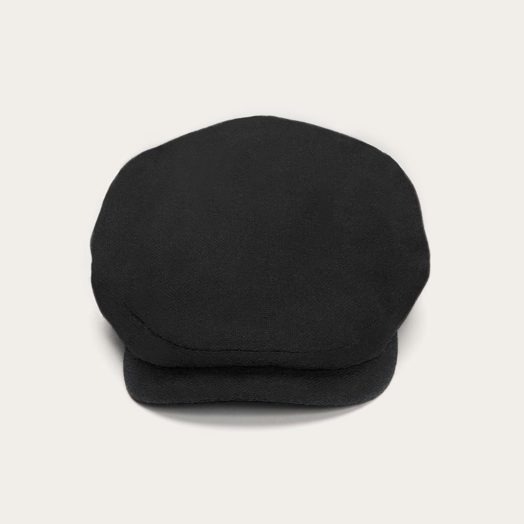 Virgin Wool & Cashmere Driver Cap Black | Stetson Hats