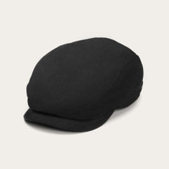 Virgin Wool & Cashmere Driver Cap Black | Stetson Hats