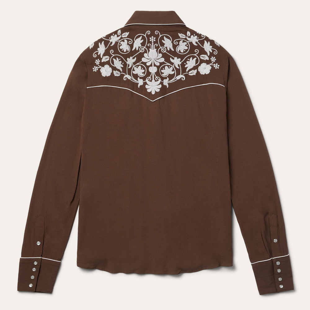 Classic Western Snap Shirt Brown | Stetson Women