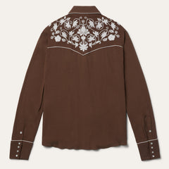 Classic Western Snap Shirt Brown | Stetson Women