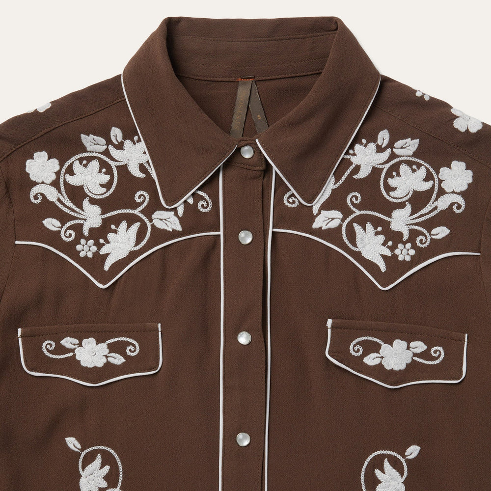 Classic Western Snap Shirt Brown | Stetson Women