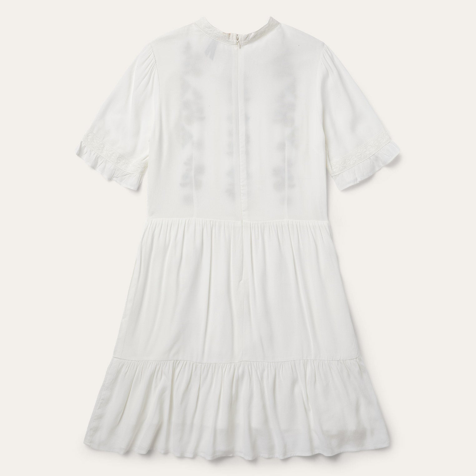 Flat Weave Dress White | Stetson Women