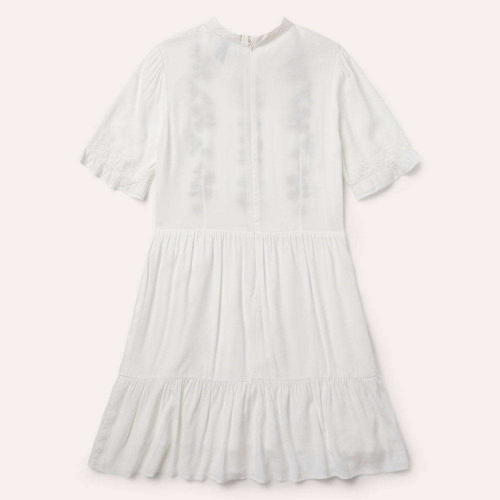 Flat Weave Dress White | Stetson Women