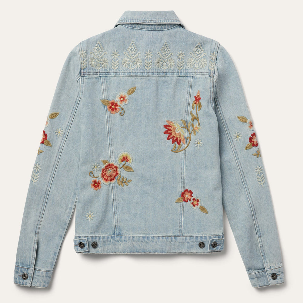 Embroidered Denim Jacket Blue | Stetson Women