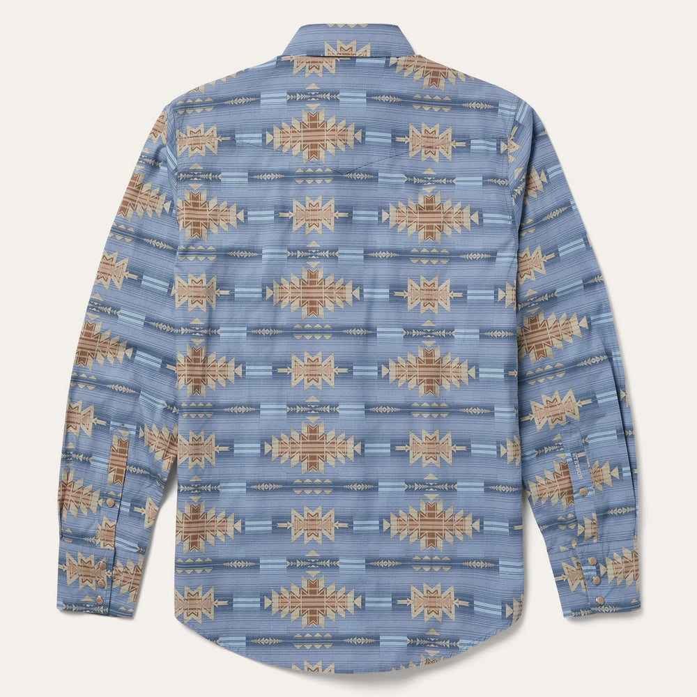 Desert Horizon Shirt Blue | Stetson Men
