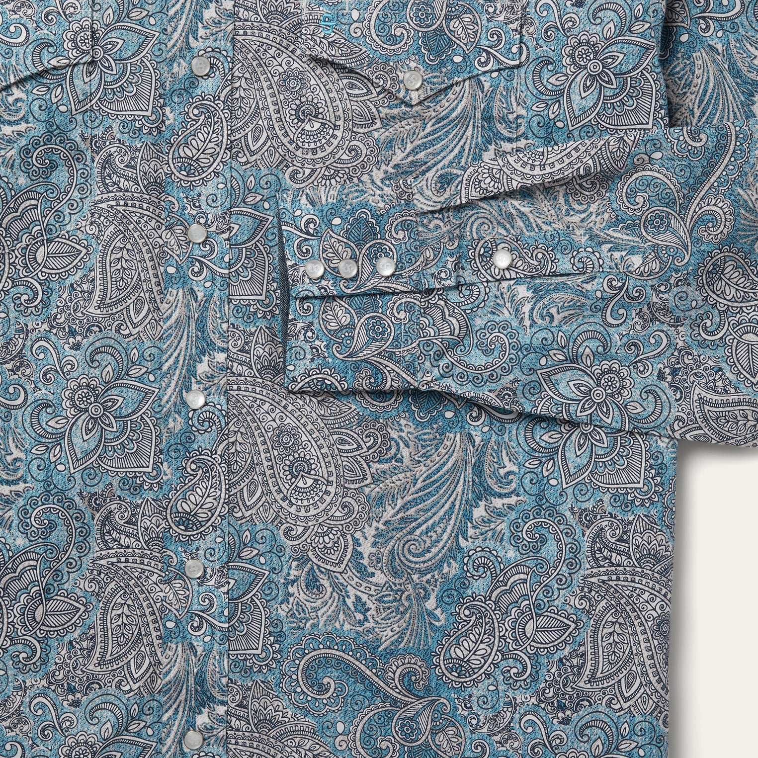 Paisley Western Shirt Green | Stetson Men