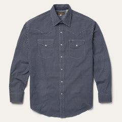 Diamond Geo Western Shirt Blue | Stetson Men