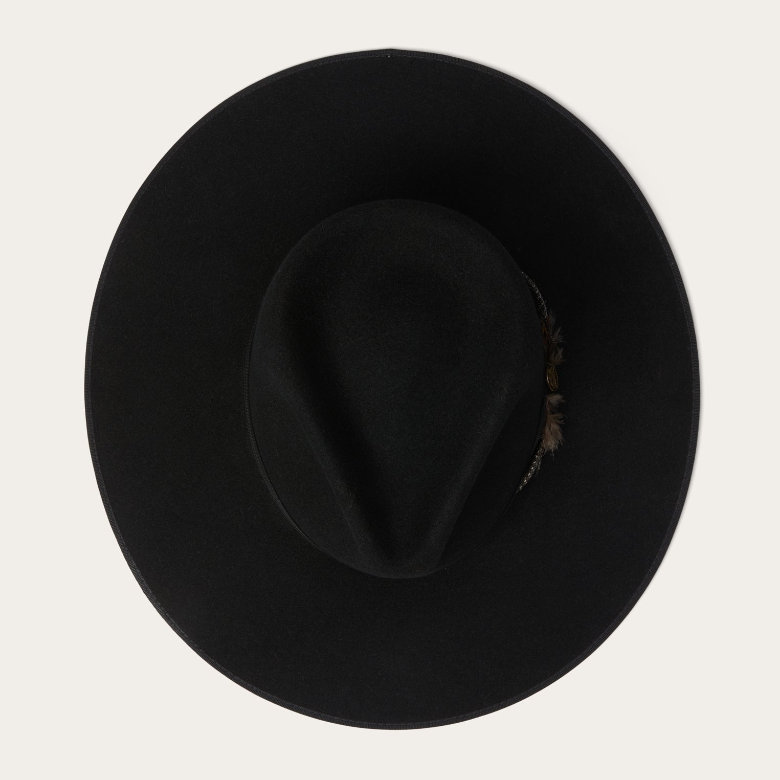 Midtown Wide Flat Brim Hat Black | Stetson Hats