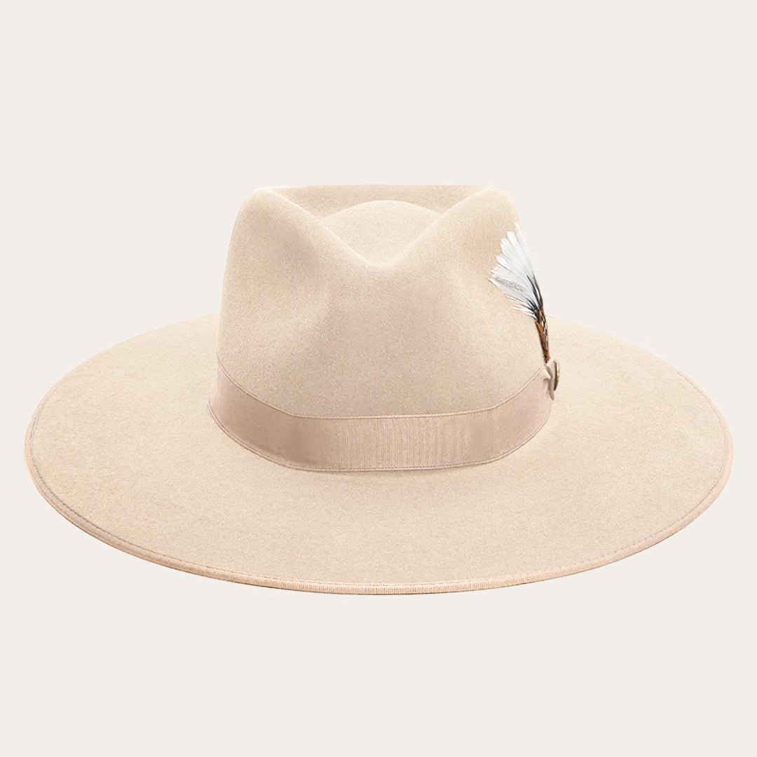 Midtown Wide Flat Brim Hat Bone | Stetson Hats