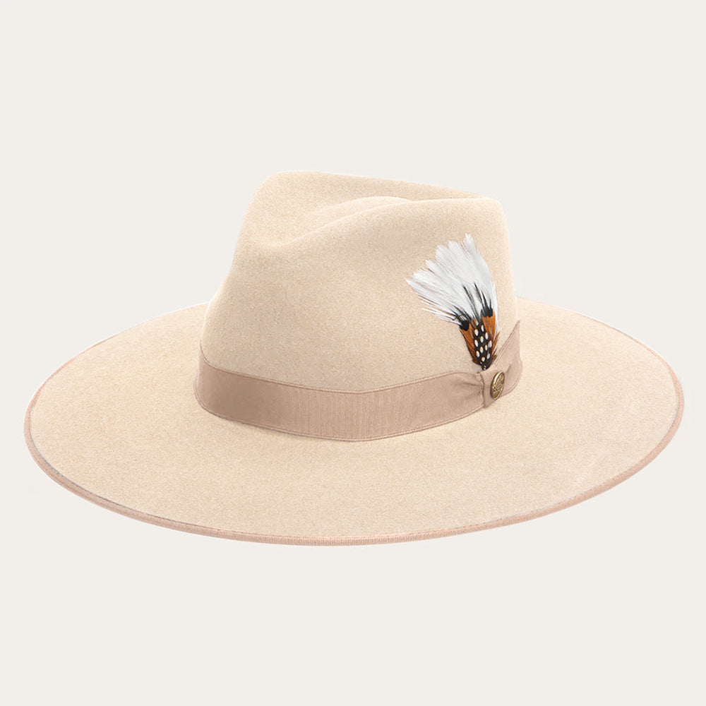 Midtown Wide Flat Brim Hat Bone | Stetson Hats