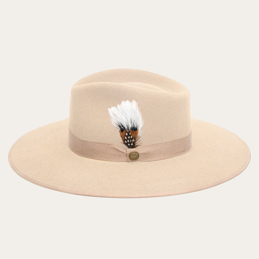 Midtown Wide Flat Brim Hat Bone | Stetson Hats