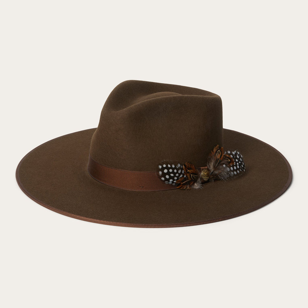 Midtown Wide Flat Brim Hat Oak | Stetson Hats
