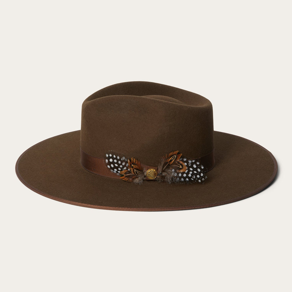 Midtown Wide Flat Brim Hat Oak | Stetson Hats