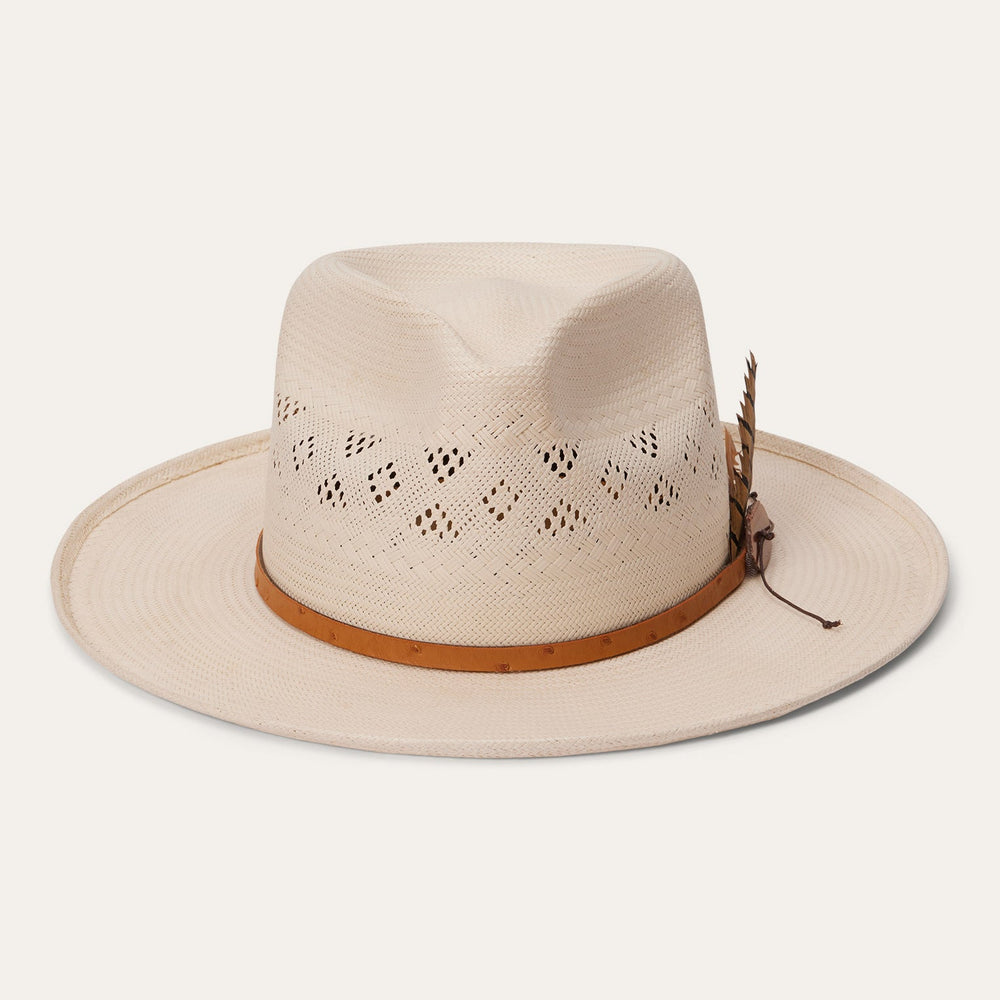 Andromeda Vented Straw Fedora Natural | Stetson Hats