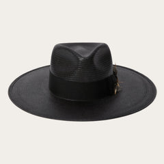 Atacama Straw Fedora Black | Stetson Hats