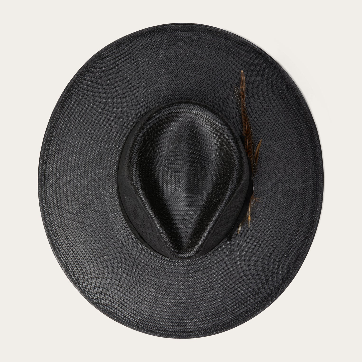 Atacama Straw Fedora Black | Stetson Hats