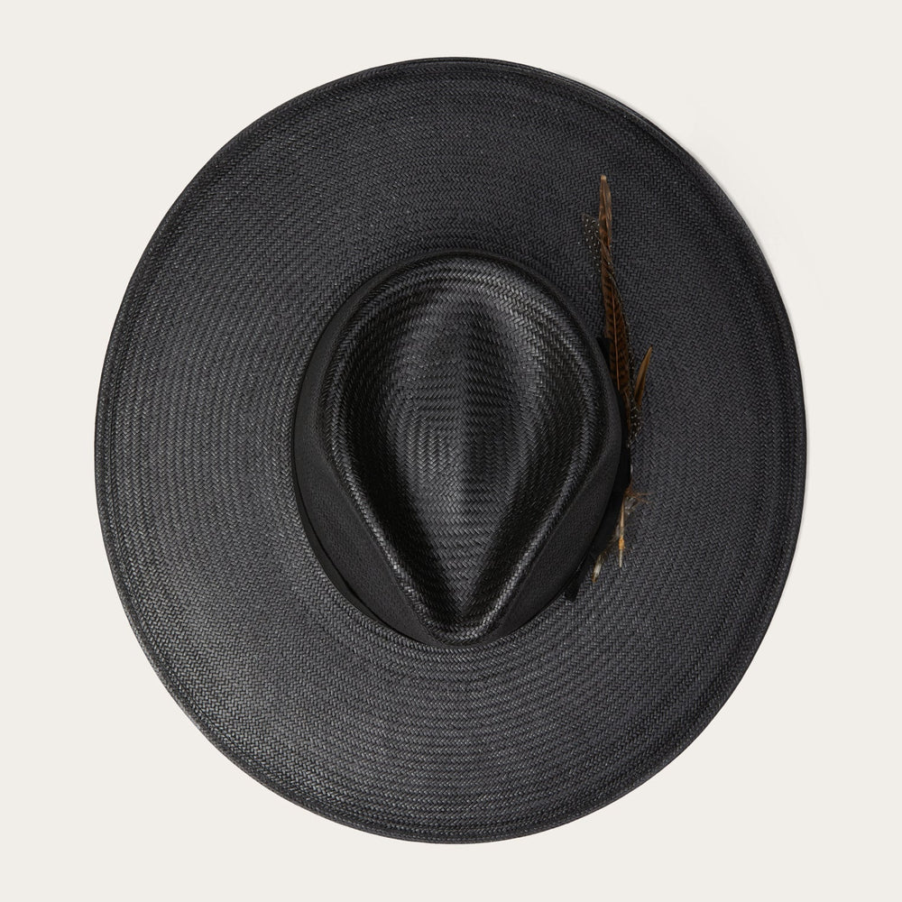 Atacama Straw Fedora Black | Stetson Hats