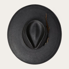 Atacama Straw Fedora Black | Stetson Hats