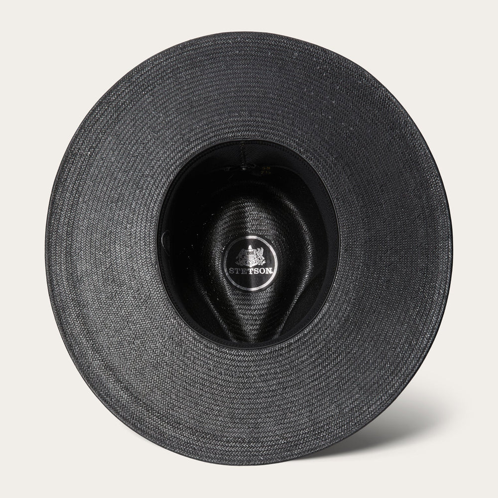 Atacama Straw Fedora Black | Stetson Hats