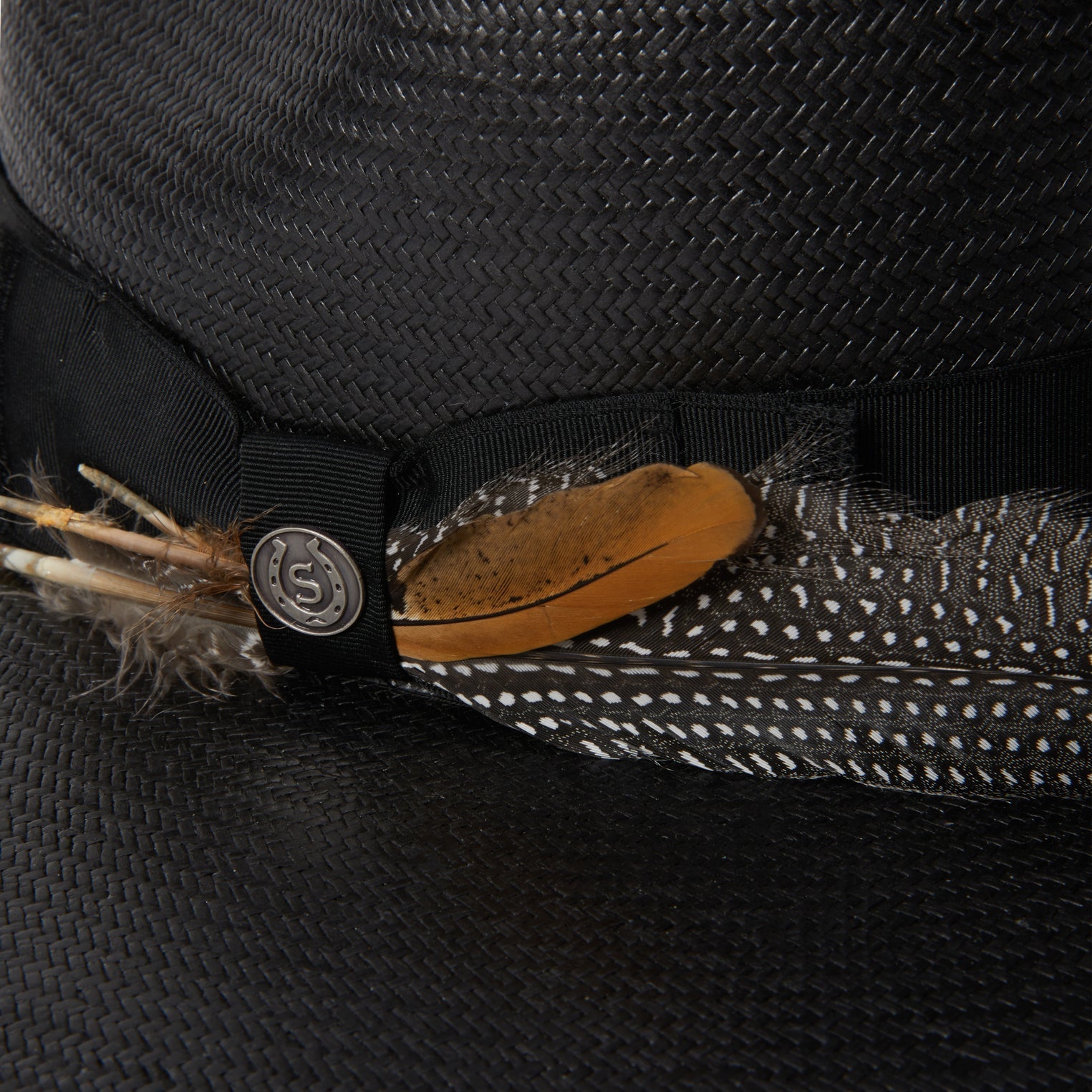Atacama Straw Fedora Black | Stetson Hats