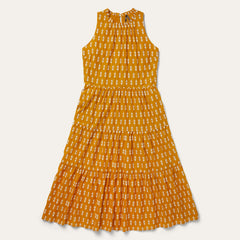 Aztec Dress Yellow | Stetson Women