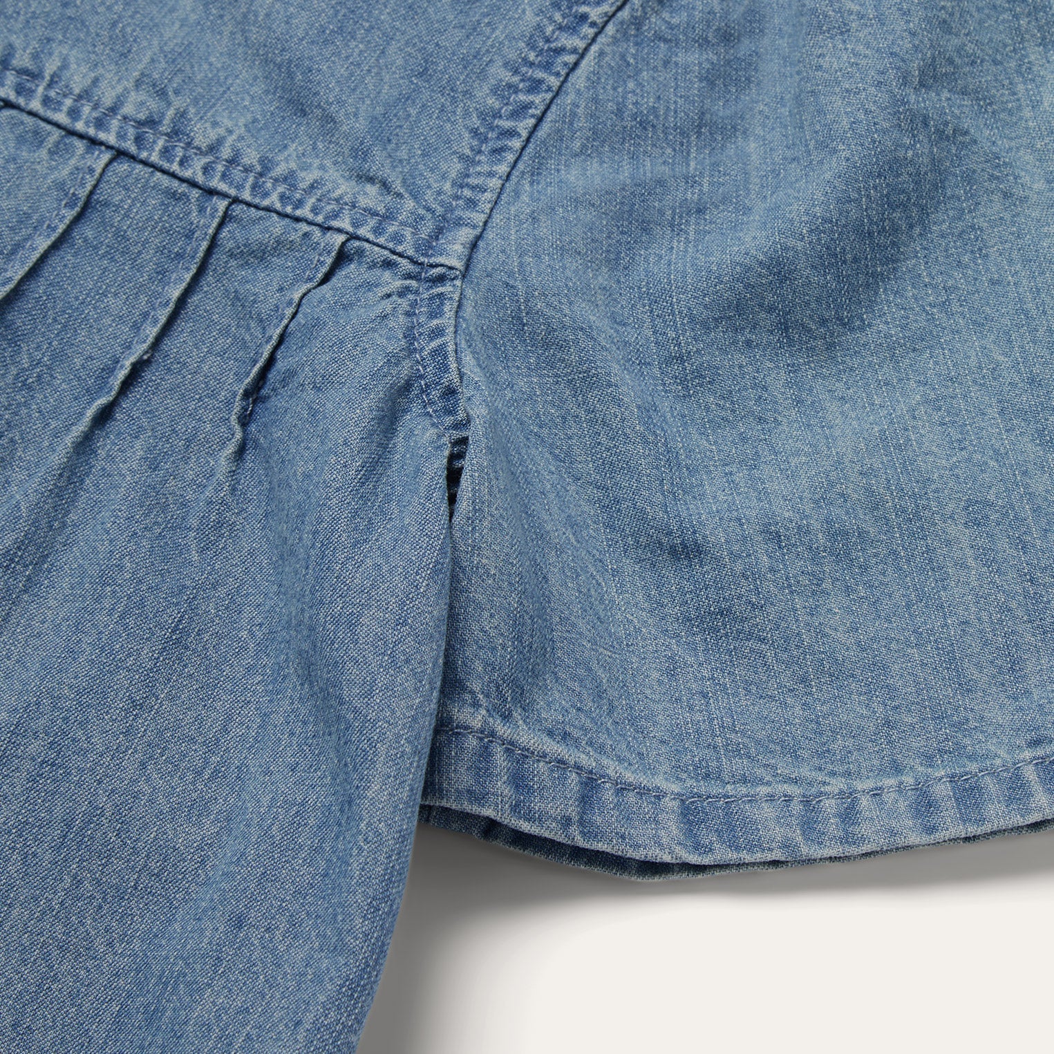 Short-Sleeved Denim Blouse Blue | Stetson Women