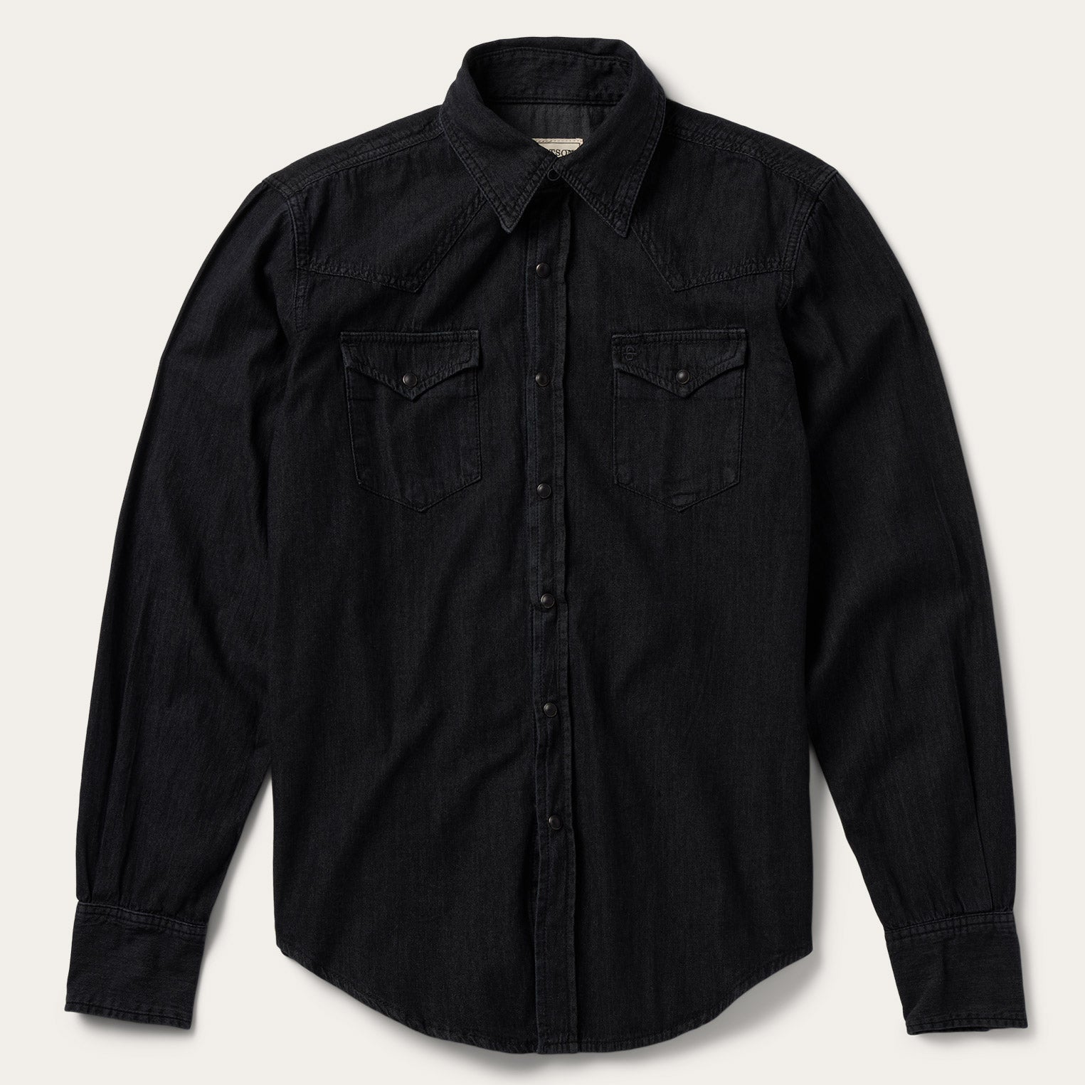 Modern Denim Western Shirt Black | Stetson Men