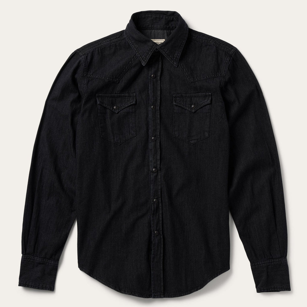 Modern Denim Western Shirt Black | Stetson Men