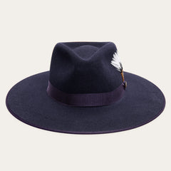 Midtown Wide Flat Brim Hat Navy | Stetson Hats