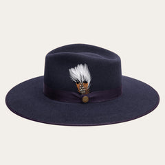 Midtown Wide Flat Brim Hat Navy | Stetson Hats