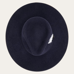 Midtown Wide Flat Brim Hat Navy | Stetson Hats
