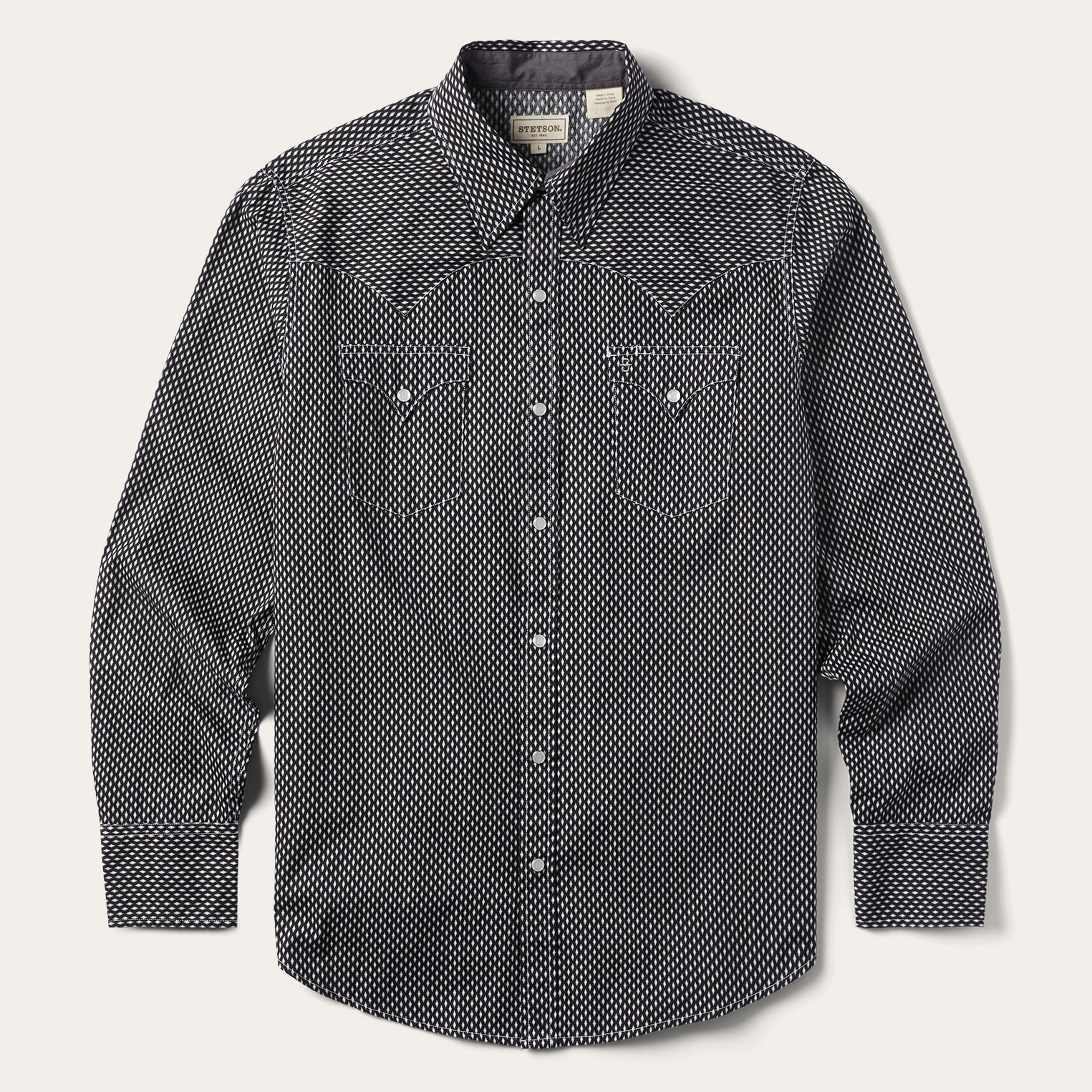 Black Diamond Shirt Black | Stetson Men