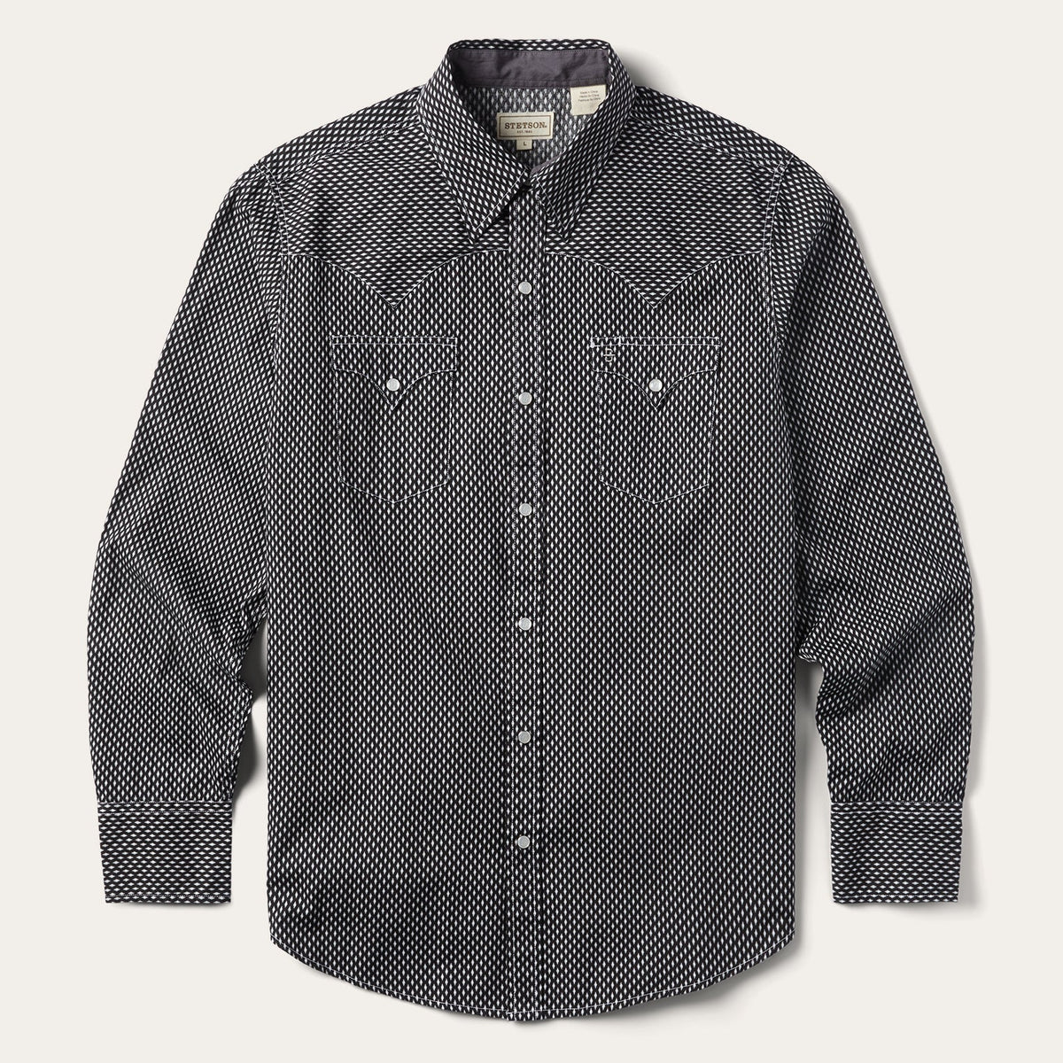 Black Diamond Shirt Black | Stetson Men