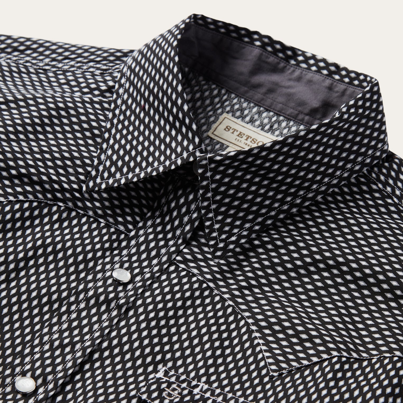 Black Diamond Shirt Black | Stetson Men