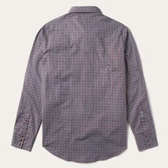 Chevron Grid Shirt Brown | Stetson Men