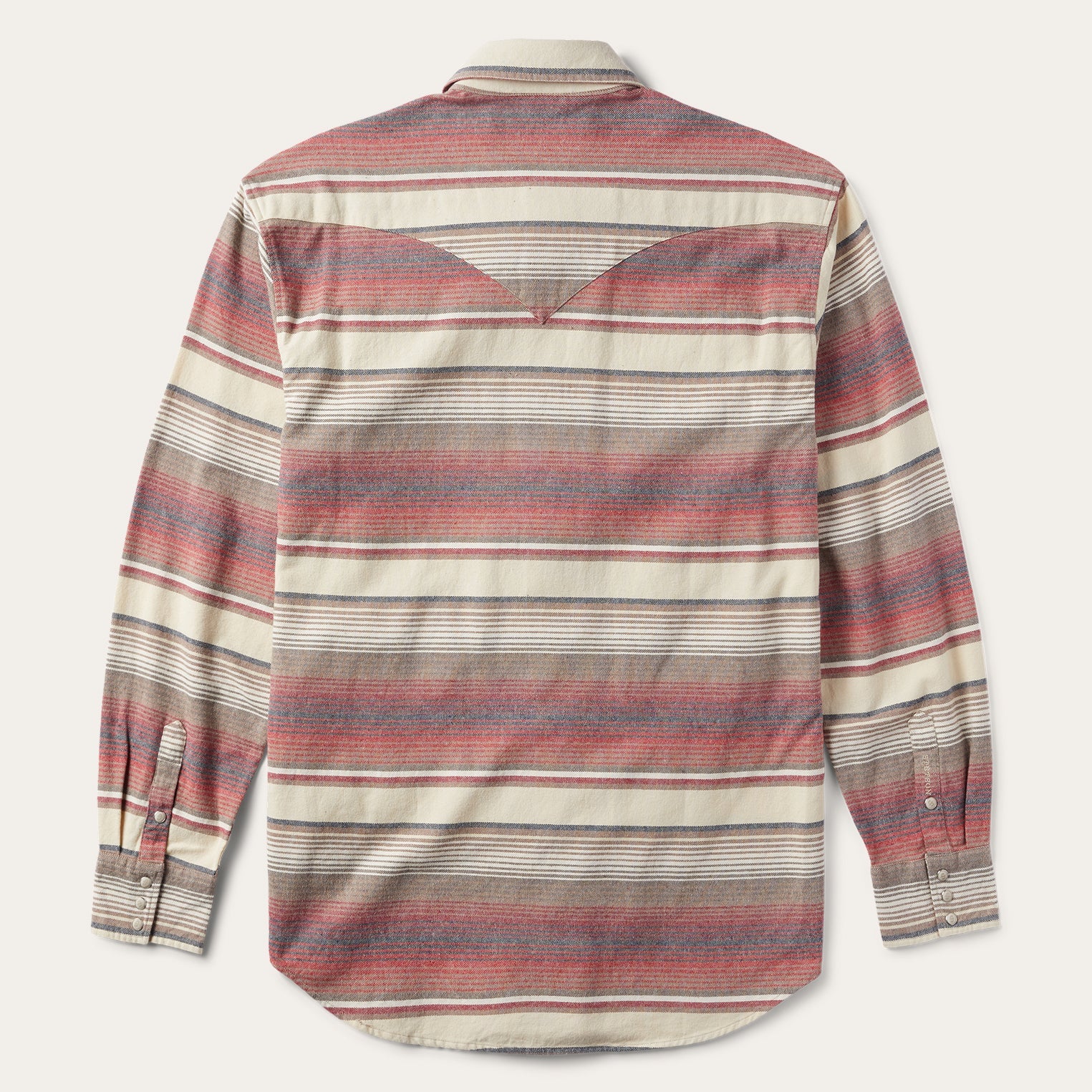 Brushed Twill Striped Shirt Red | Stetson Men