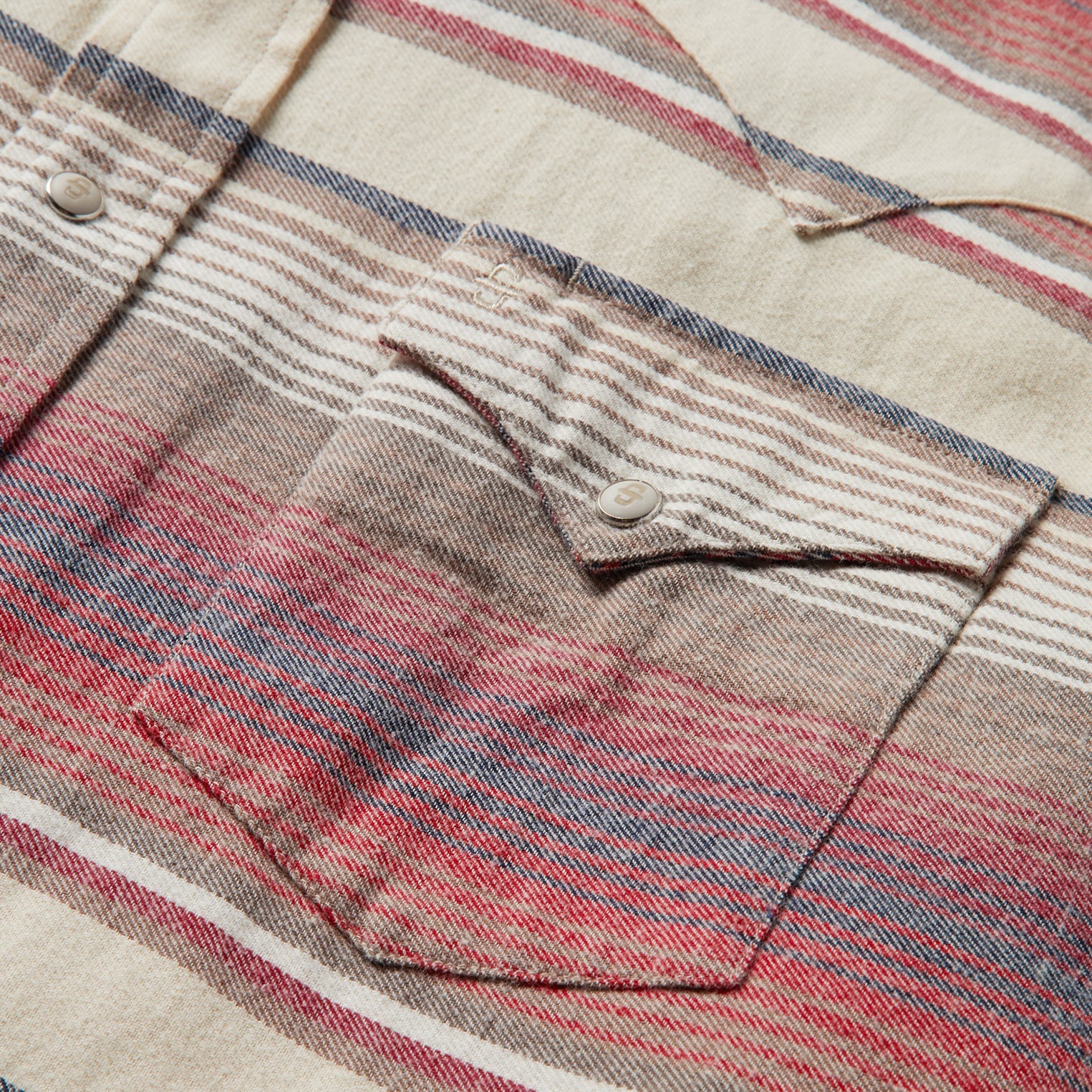Brushed Twill Striped Shirt Red | Stetson Men
