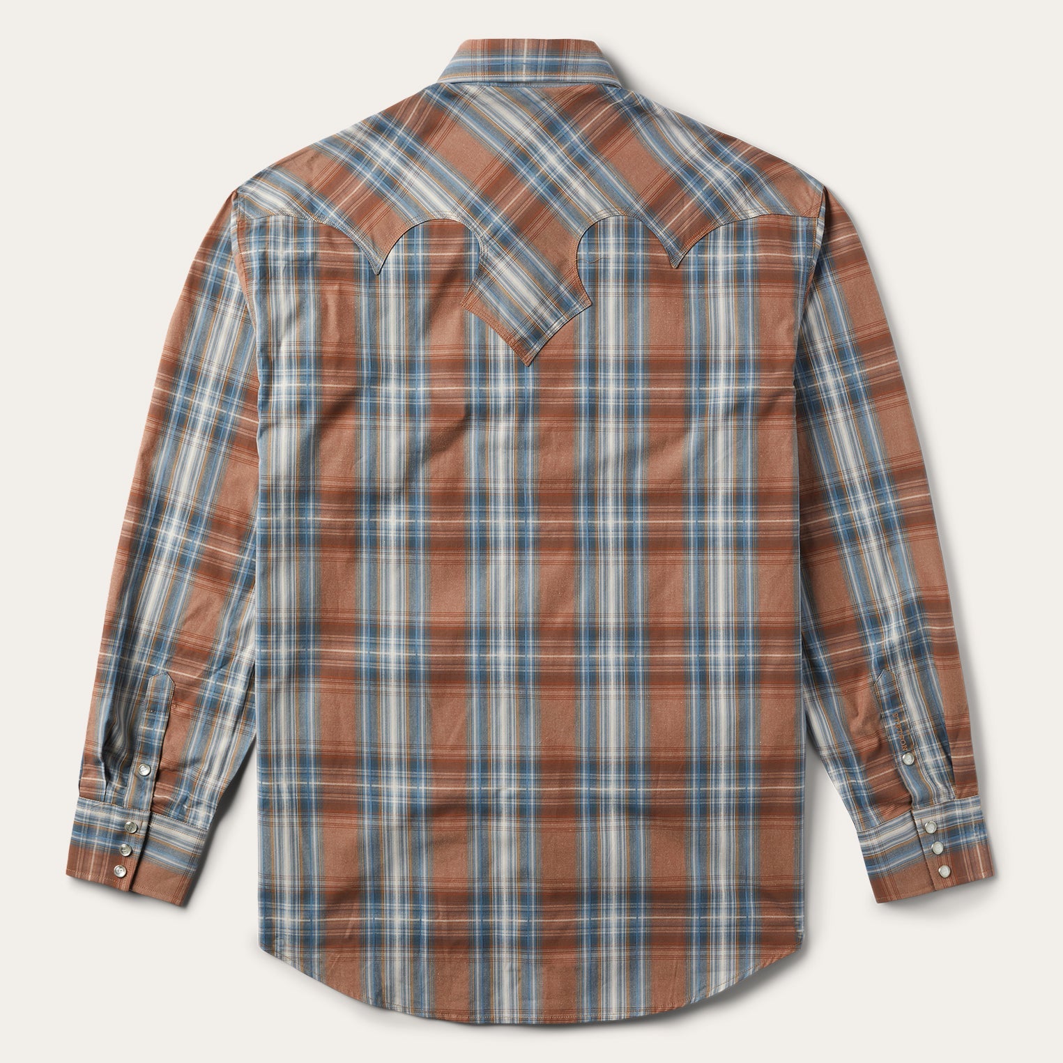 Rustic Plaid Western Shirt Brown | Stetson Men