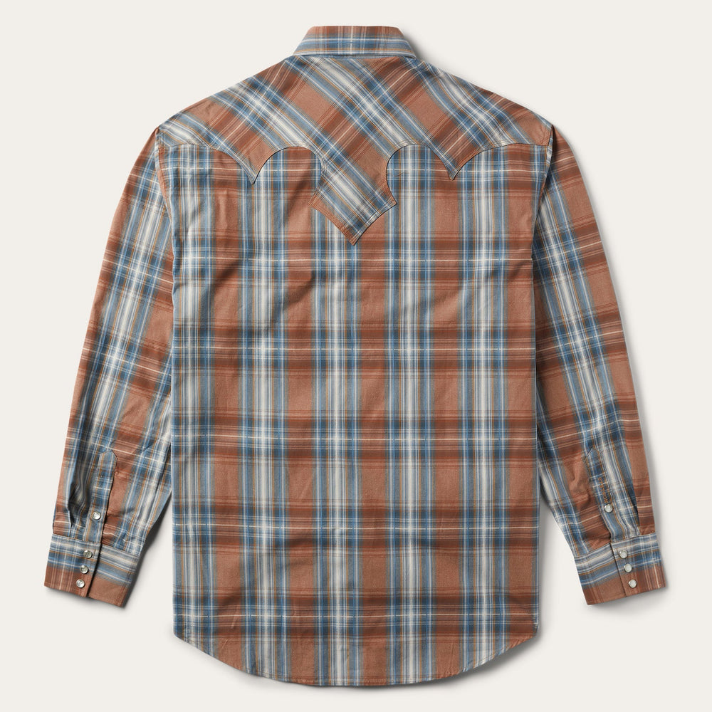 Rustic Plaid Western Shirt Brown | Stetson Men