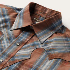 Rustic Plaid Western Shirt Brown | Stetson Men