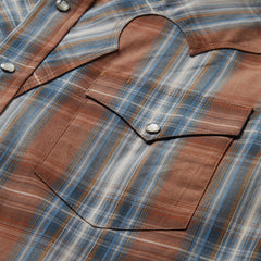 Rustic Plaid Western Shirt Brown | Stetson Men