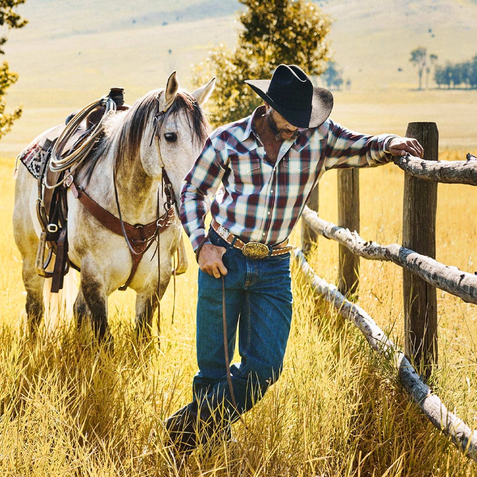 Wine Plaid Shirt Wine | Stetson Men