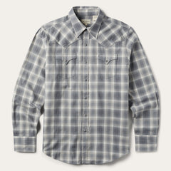 Dobby Twill Plaid Shirt Brown | Stetson Men