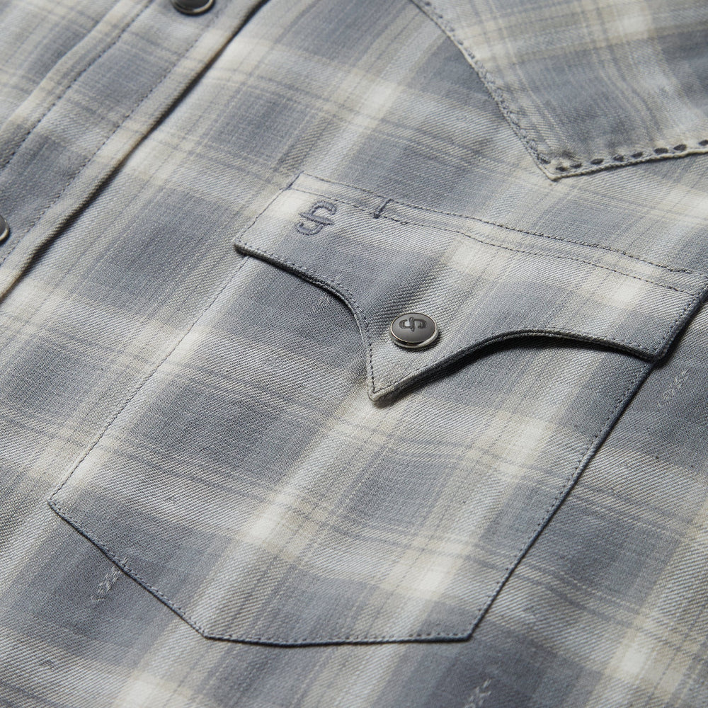 Dobby Twill Plaid Shirt Brown | Stetson Men