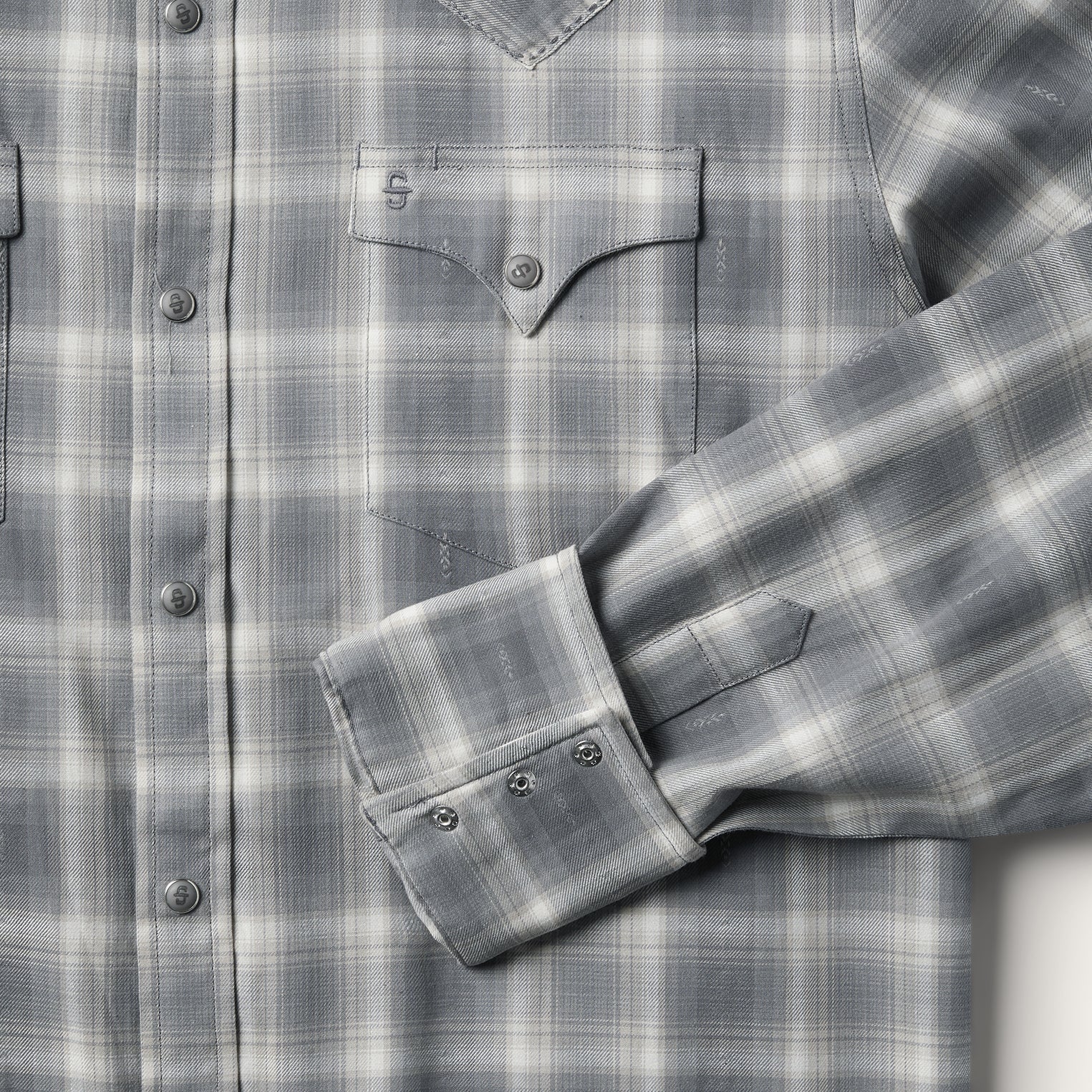 Dobby Twill Plaid Shirt Brown | Stetson Men