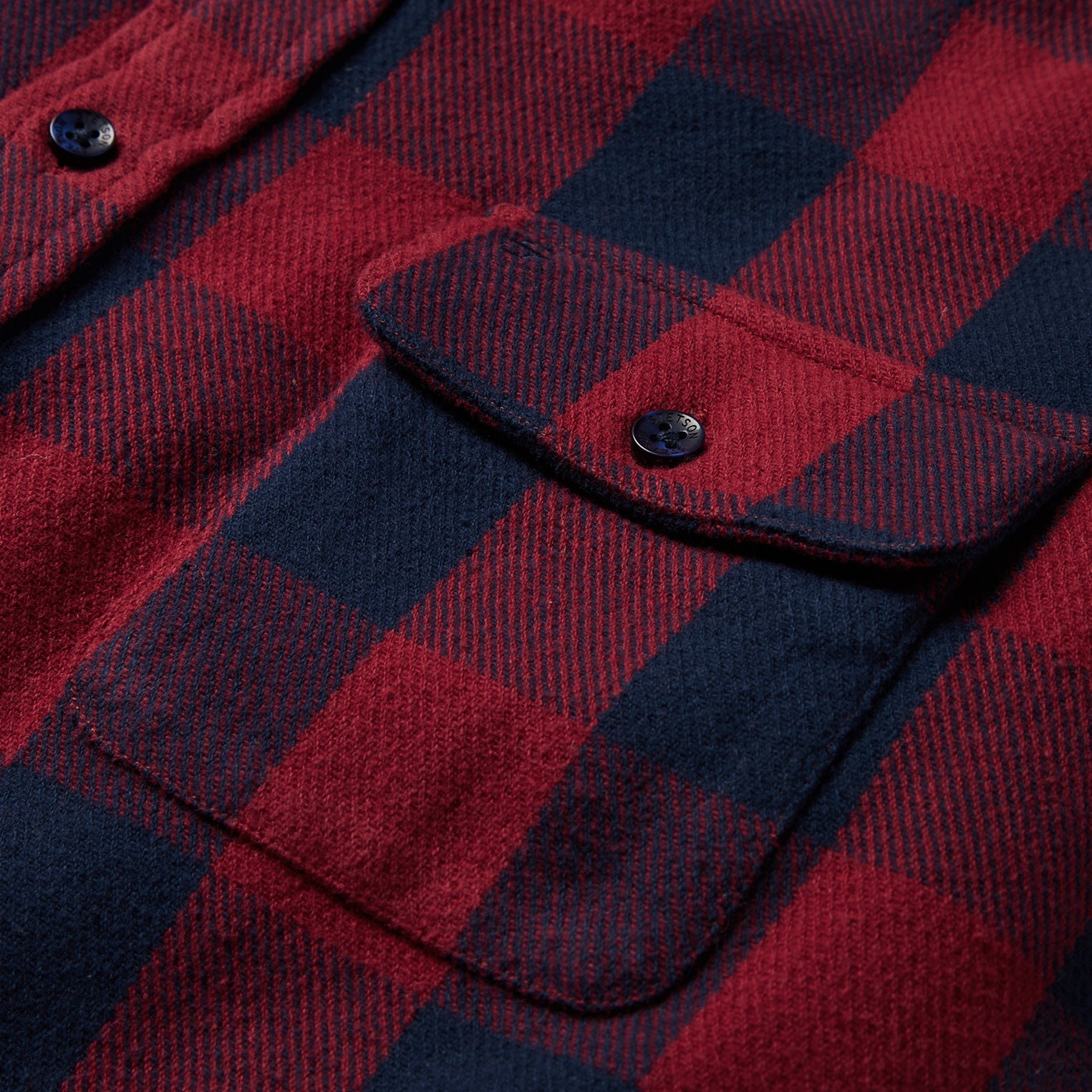 Buffalo Check Twill Shirt Red | Stetson Men