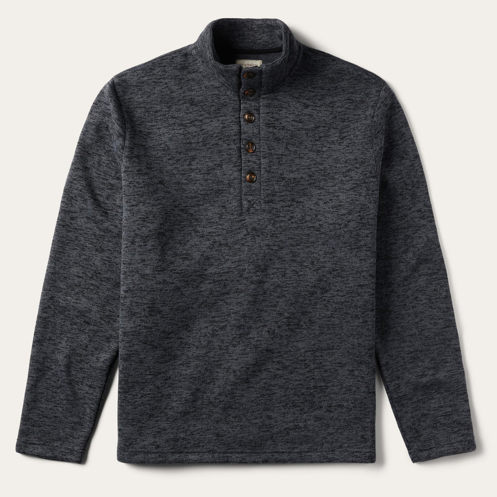 Grey Bonded Knit Sweater Grey | Stetson Men