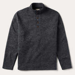 Grey Bonded Knit Sweater Grey | Stetson Men